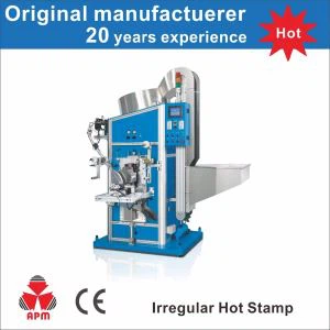 H104A অনিয়মিত ক্যাপ জন্য সম্পূর্ণ স্বয়ংক্রিয় গরম মুদ্রাঙ্কন মেশিন